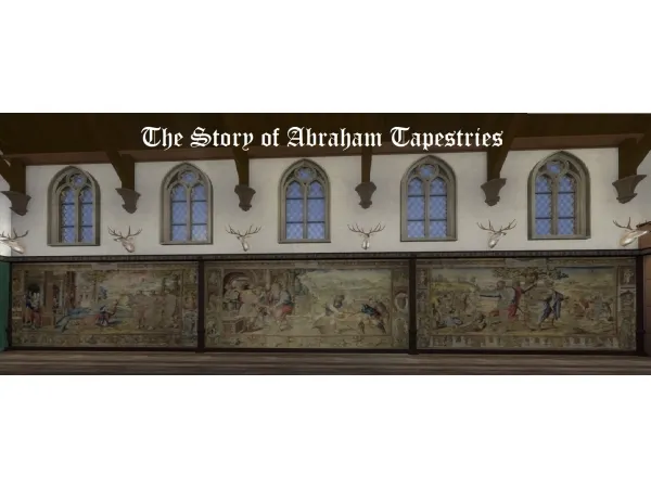 Alpha The Story of Abraham Tapestries Collection Butter 1 by Nutter - The Sims 4 Custom Content