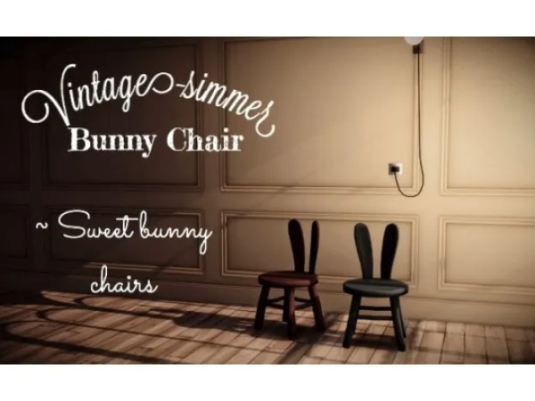 Alpha Bunny Chair Recolors - The Sims 4 Custom Content