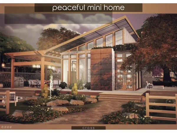 Maxis Match Peaceful Mini Home - The Sims 4 Custom Content
