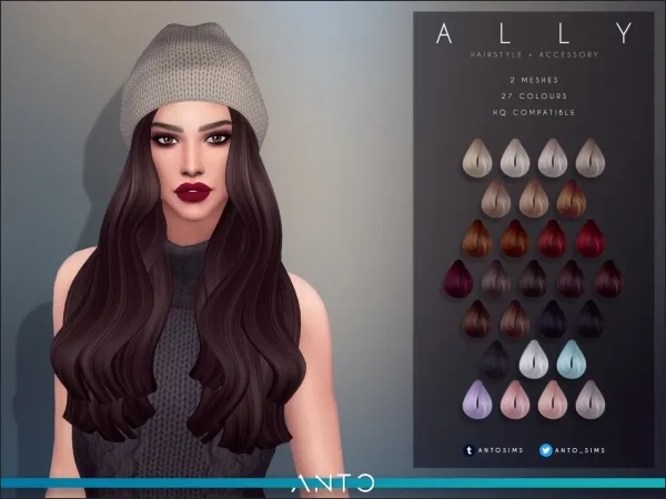 Maxis Match Ally Hairstyle by antosims - The Sims 4 Custom Content