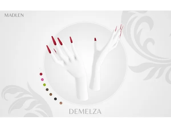 Maxis Match Madlen Demelza Nails by simsfinds - The Sims 4 Custom Content