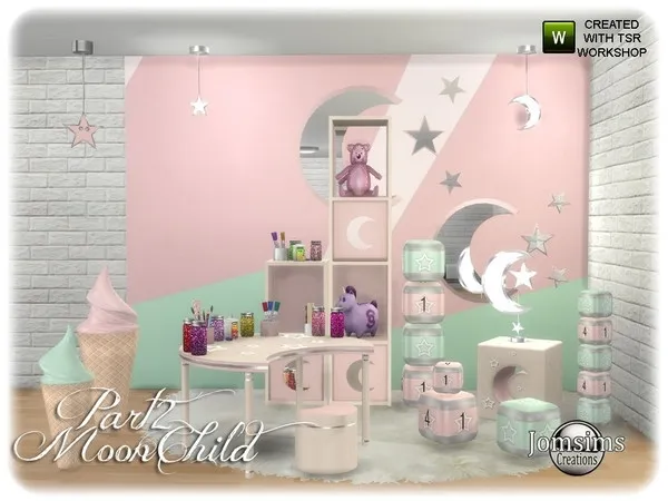 Alpha Moonchild kids bedroom part 2 - The Sims 4 Custom Content