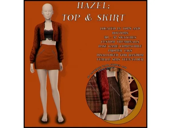Mix Hazel a lil set - The Sims 4 Custom Content