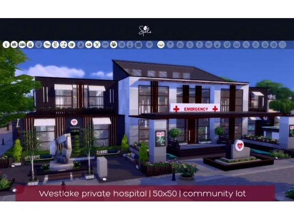 Alpha Westlake Private Hospital - The Sims 4 Custom Content