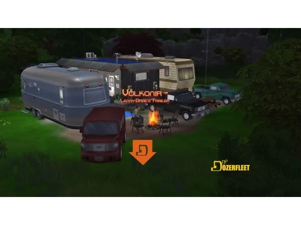 Alpha Lenny Drae Trailer from Volkonir v3 by BulldozerIvan - The Sims 4 Custom Content