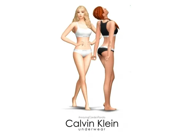Maxis Match Bralette Thong Set - The Sims 4 Custom Content