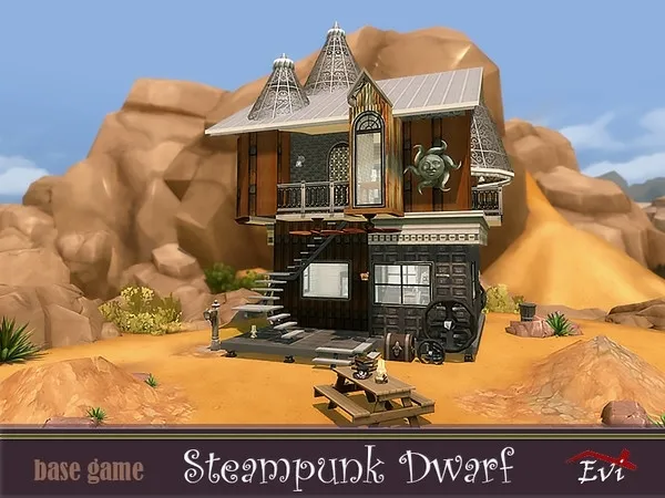 Alpha Steampunk dwarf - The Sims 4 Custom Content