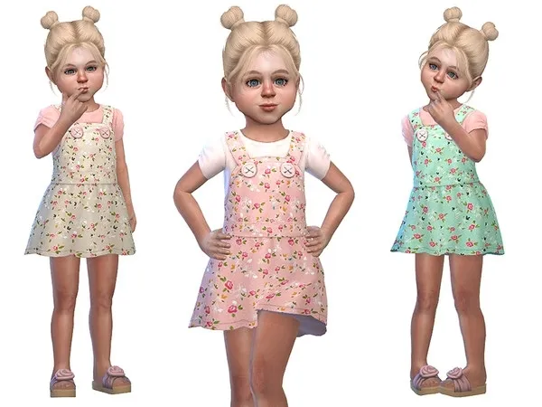 Maxis Match Pinafore for Toddler Girls 01 SP Toddler needed by thesimsresource - The Sims 4 Custom Content