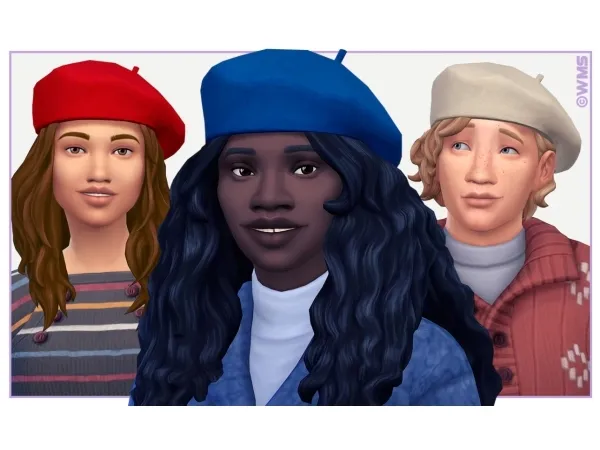 Maxis Match CITY LIVING BERET RECOLOUR - The Sims 4 Custom Content
