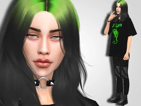 Alpha Billie Eilish - The Sims 4 Custom Content