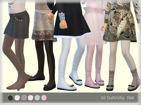 Alpha Tights Stripes - The Sims 4 Custom Content