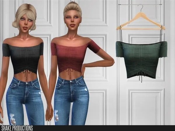 Maxis Match ShakeProductions 371 Top by thesimsresource - The Sims 4 Custom Content