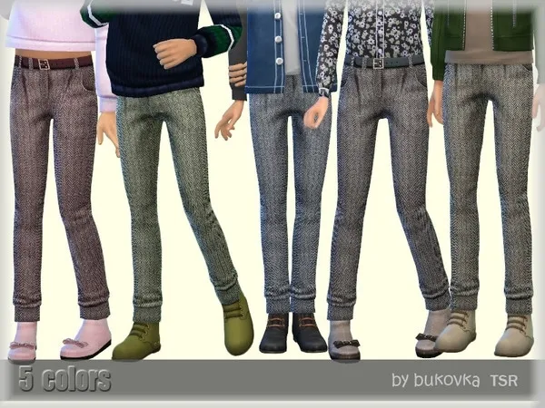 Maxis Match Pants Tweed Child - The Sims 4 Custom Content