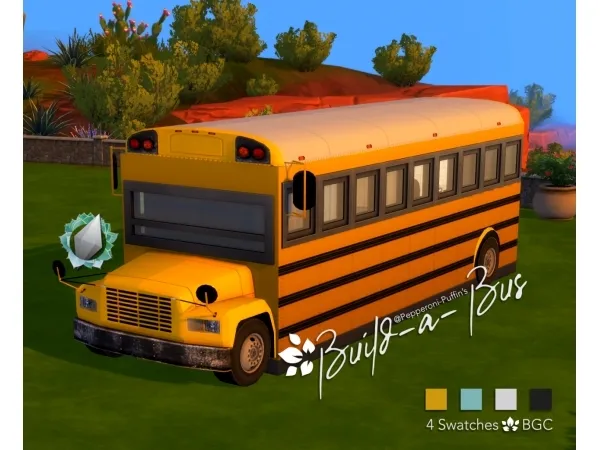 Maxis Match Build a Bus Kit - The Sims 4 Custom Content