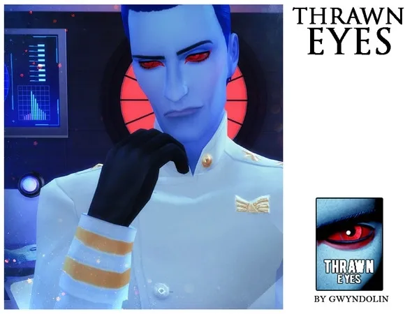 Alpha Thrawn Eyes [Star Wars Rebels Style] - The Sims 4 Custom Content
