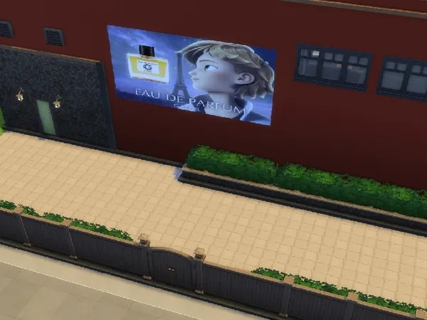 Alpha Miraculous Ladybug Adrien Billboards (Cats and Dogs Mesh) - The Sims 4 Custom Content
