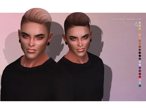 Alpha Nightcrawler Hot (HAIR) - The Sims 4 Custom Content