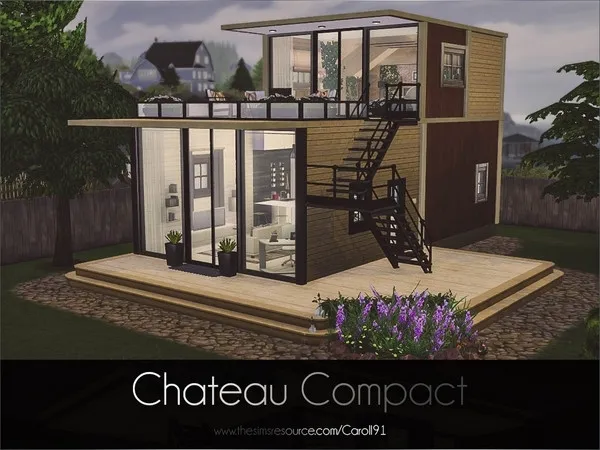 Alpha Chateau Compact - The Sims 4 Custom Content