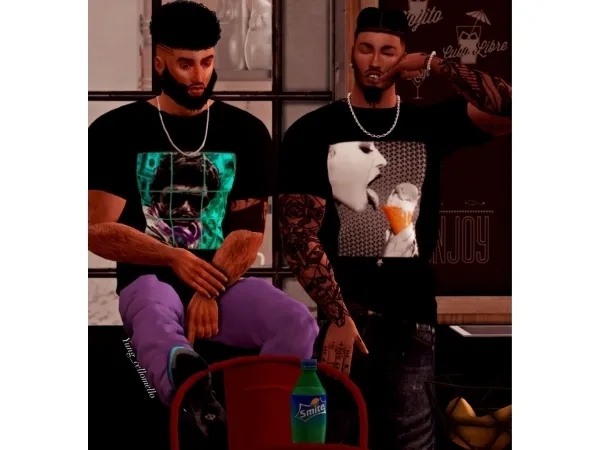 Alpha Ill Currency Tees by afrosimtricsimmer - The Sims 4 Custom Content