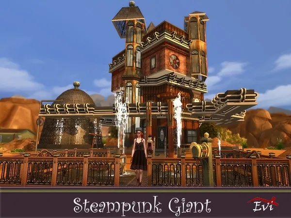 Alpha Steampunk Giant - The Sims 4 Custom Content