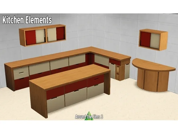 Around Tiny Houses Kitchen elements - The Sims 3 Custom Content