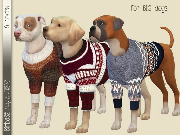 Maxis Match Wool sweater for dogs - The Sims 4 Custom Content