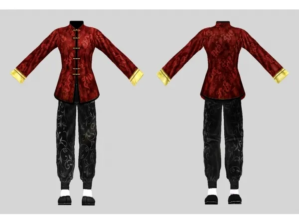 Alpha Code Vein Louis Amamiya Traditional Chinese Outfit - The Sims 4 Custom Content