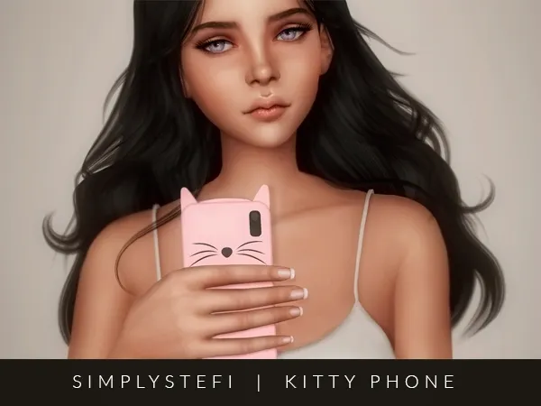 Maxis Match simplystefi kitty phone - The Sims 4 Custom Content