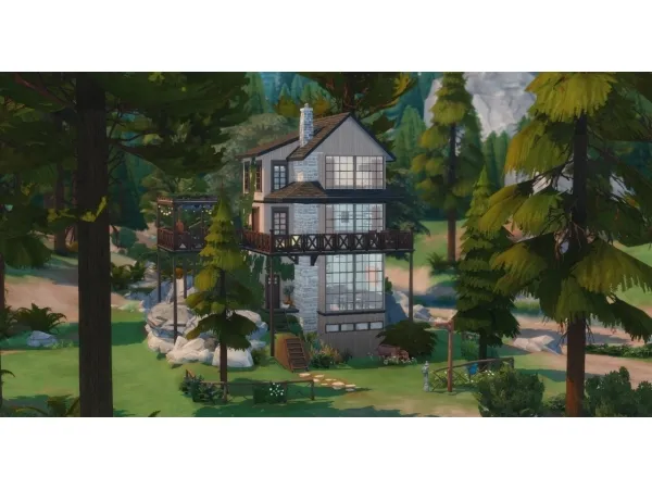 Alpha Granite Falls Rocks - The Sims 4 Custom Content