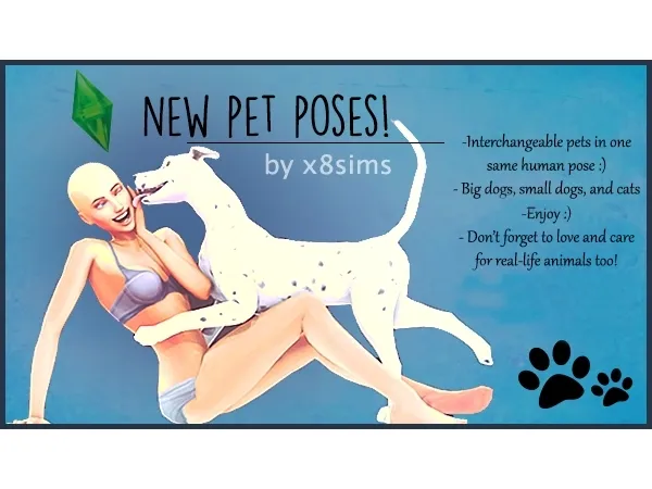 Maxis Match New Pet Poses - The Sims 4 Custom Content