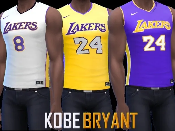 Alpha Kobe Bryant Jerseys (spa day needed) - The Sims 4 Custom Content