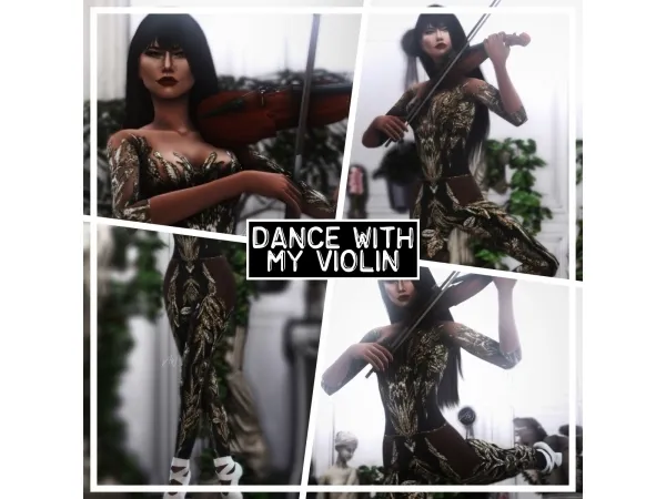 Alpha Dance with my violin - The Sims 4 Custom Content