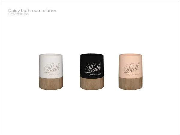 [Daisy bathroom clutter] toothbrush holder - The Sims 4 Custom Content