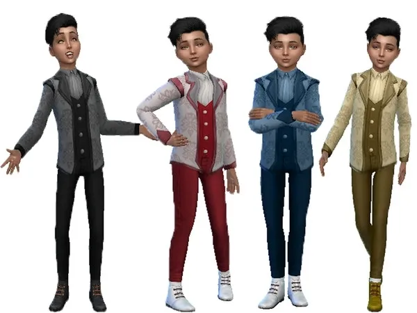Alpha Formal suit for boys (Island living) - The Sims 4 Custom Content