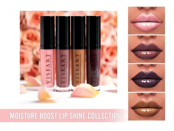 Alpha Moisture Boost Lip Shine Collection by frostsims - The Sims 4 Custom Content