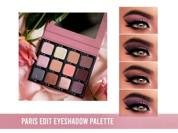 Alpha Paris Edit Eyeshadow Palette by frostsims - The Sims 4 Custom Content