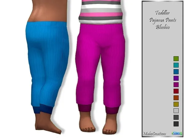 Alpha Pajama Pants Blushio - The Sims 4 Custom Content