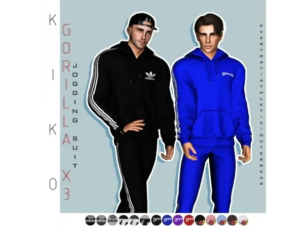 GORILLA X3 JOGGING SUI - The Sims 3 Custom Content