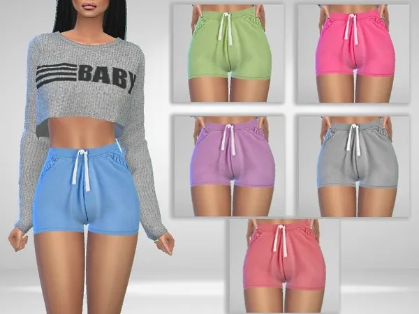 Alpha Mimi Shorts by thesimsresource - The Sims 4 Custom Content