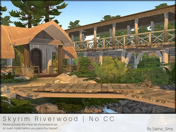 Alpha Skyrim Riverwood No - The Sims 4 Custom Content