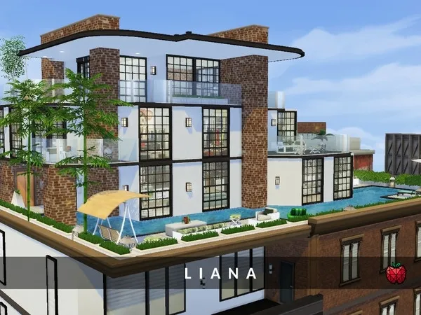 Alpha Liana penthouse - The Sims 4 Custom Content