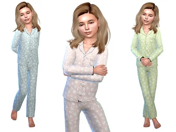 Alpha Pajama for Girls 03 Parenthood needed - The Sims 4 Custom Content