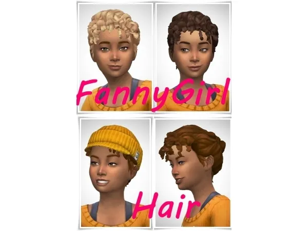 Maxis Match FannyGirlyHair - The Sims 4 Custom Content