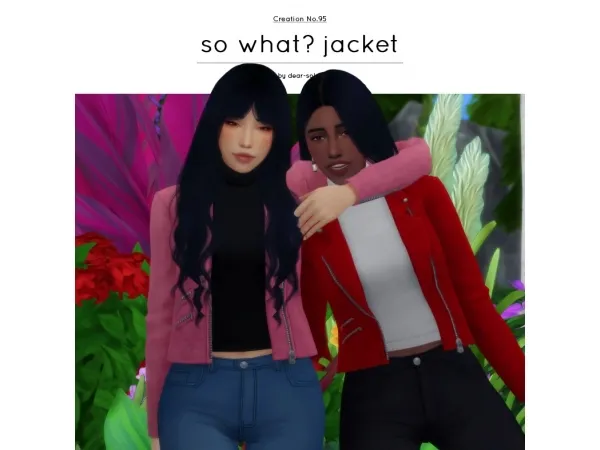 Maxis Match So What Jacket - The Sims 4 Custom Content