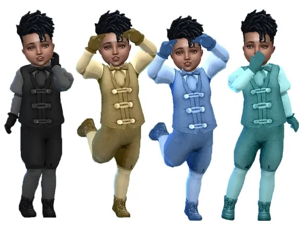 Maxis Match Toddler boy winter suit with shoes (Seasons) - The Sims 4 Custom Content