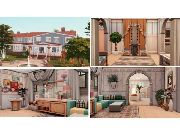 Maxis Match Big Legacy House - The Sims 4 Custom Content