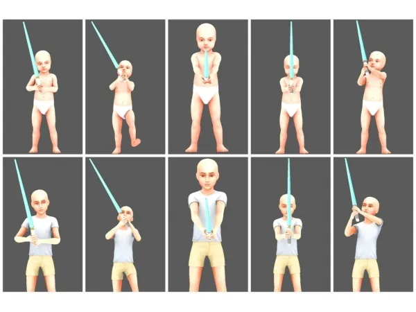 Maxis Match Young Padawan Poses by simsfinds - The Sims 4 Custom Content
