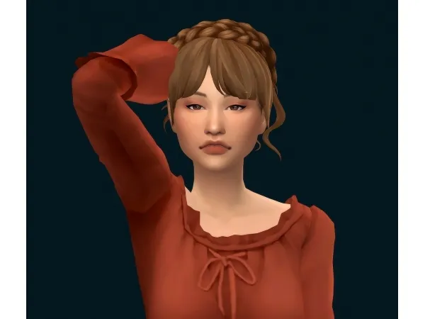 Maxis Match Soft Pines Flyaway Hair in Qwertysims Modified Maxis - The Sims 4 Custom Content