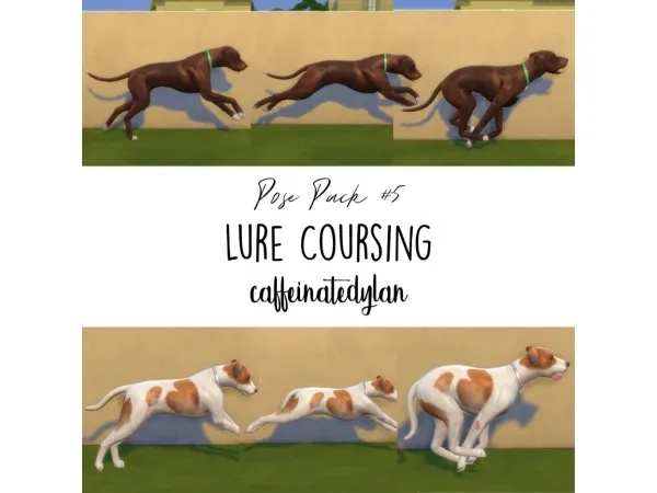 Alpha Lure Coursing Pose Pack - The Sims 4 Custom Content