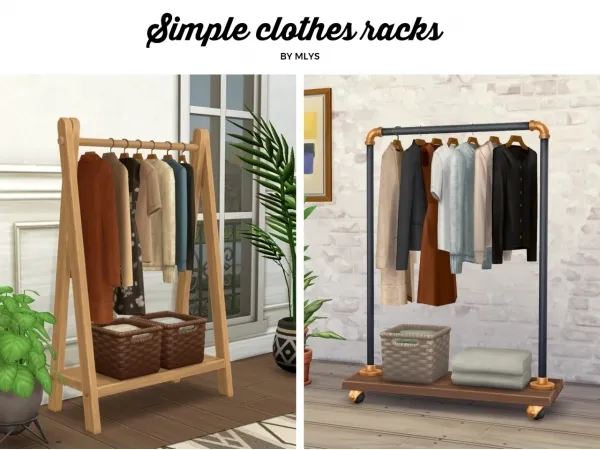 Maxis Match Clothing racks - The Sims 4 Custom Content